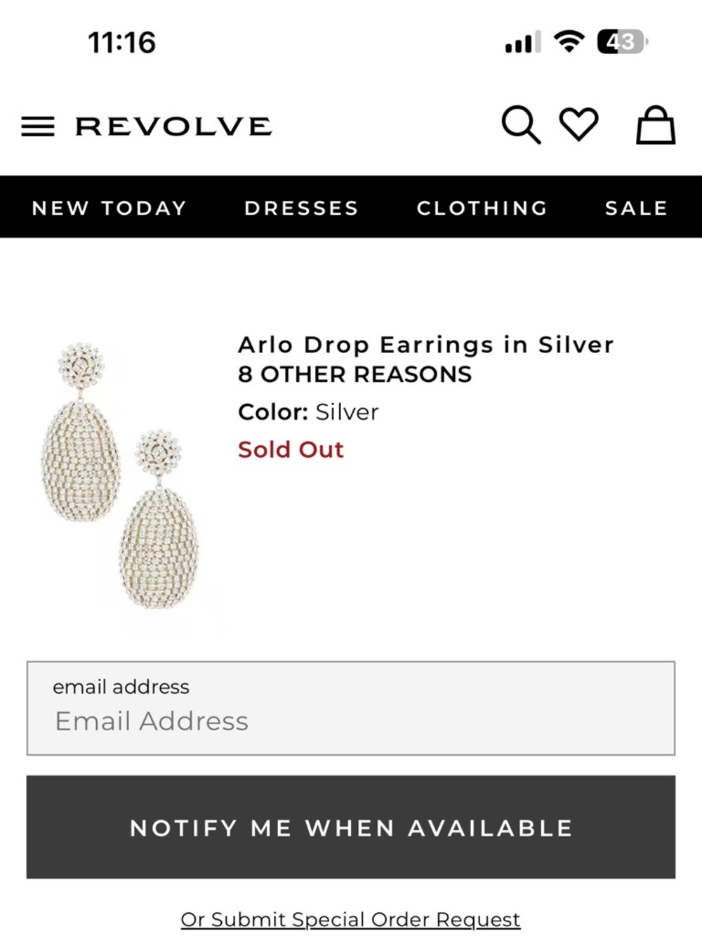Revolve Arlo Drop Earrings in Silver
8 OTHER REASONS NEW womens - Picture 4 of 4